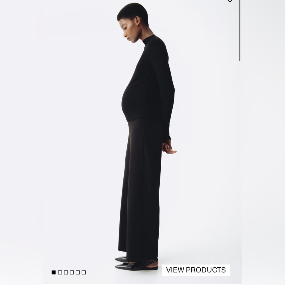 H&M MAMA Wide Leg Maternity Pants